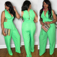 Pay attention Jumpsuit (Kiwi Green)